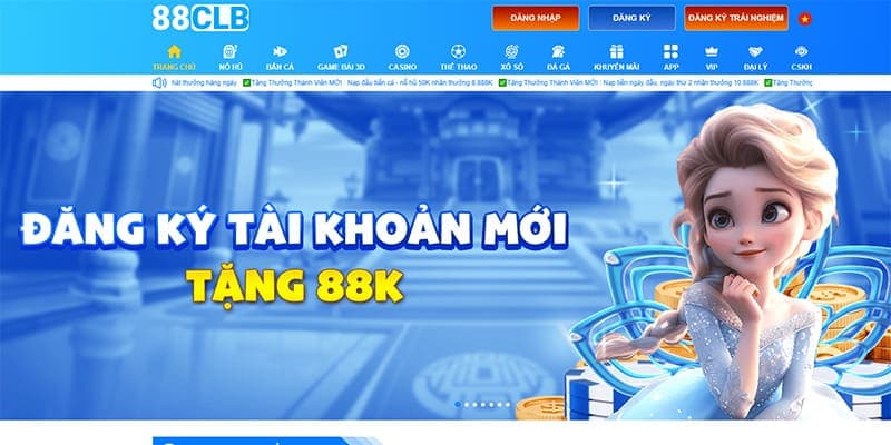 Đăng ký 88CLB để trải nghiệm nhiều ưu đãi